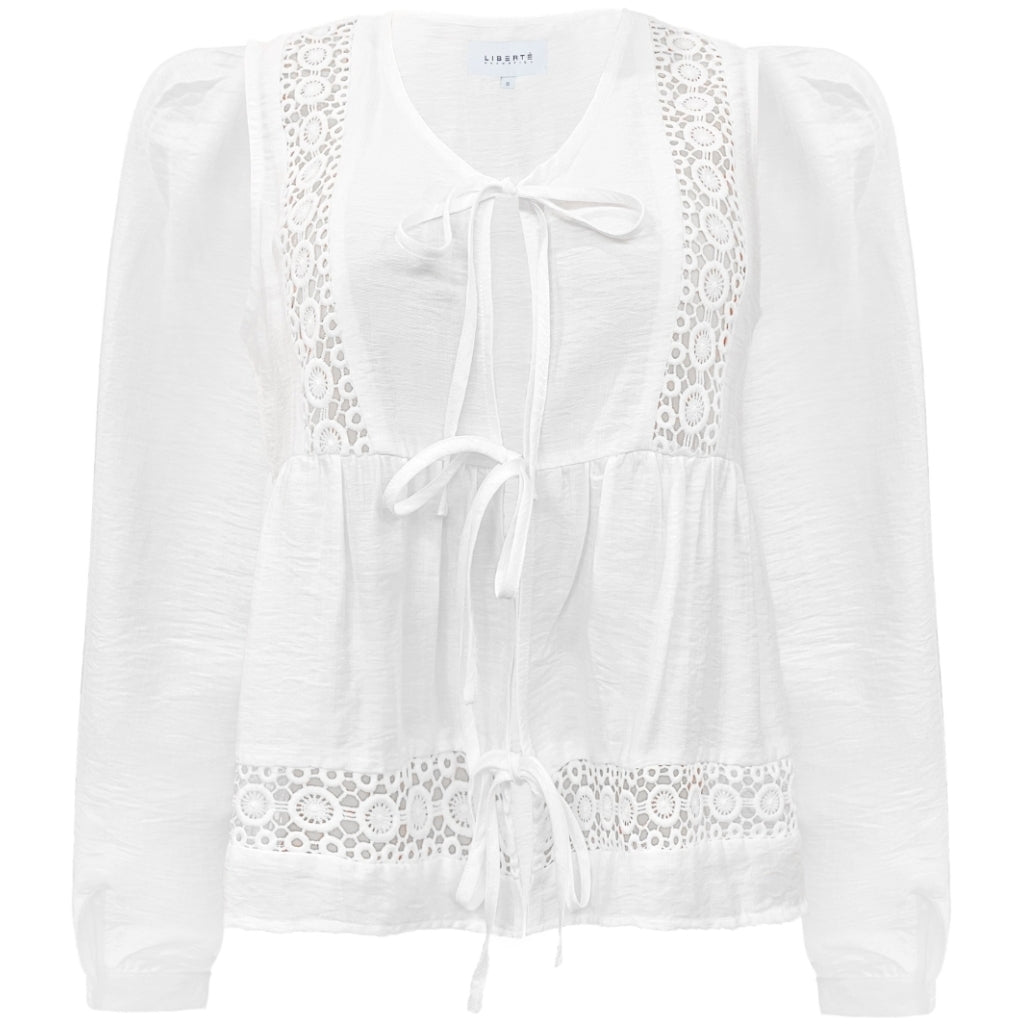 LIBERTÃ DAME BLUSE MERLE - White